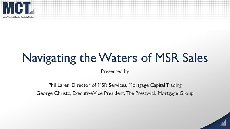 Webinar: Navigating the Waters of MSR Sales