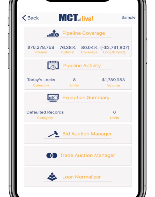 New MCTlive! Mobile App Puts Secondary Marketing at Lenders’ Fingertips