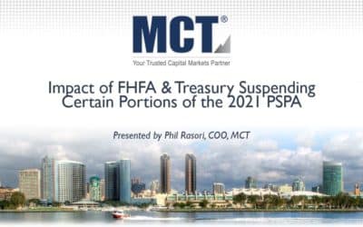 MCT Webinar | Impact of FHFA & Treasury Suspending Certain Portions of the 2021 PSPA