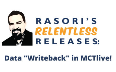 Data Writeback – Rasori’s Relentless Releases: Weekly Technology Improvement Series