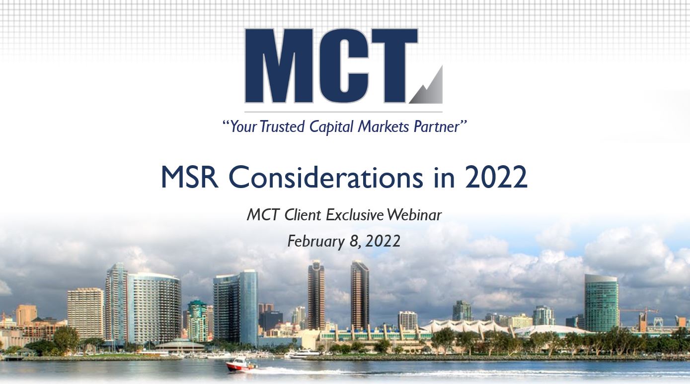 MCT Client Webinar – MSR Asset Overview