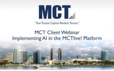 MCT Client Webinar – Implementing AI in the MCTlive! Platform